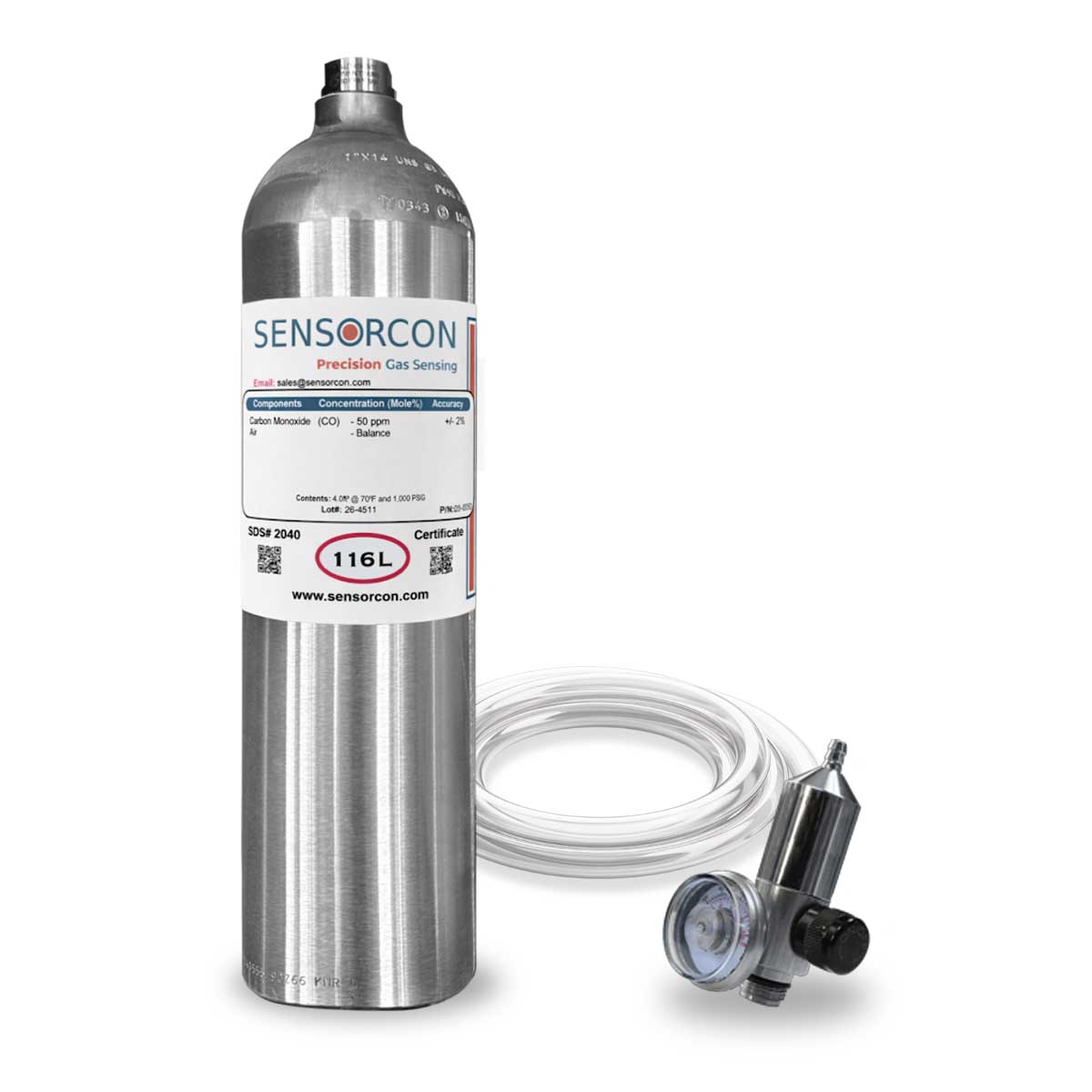 Carbon Monoxide Calibration Kit for Inspector/AV8 – 116L