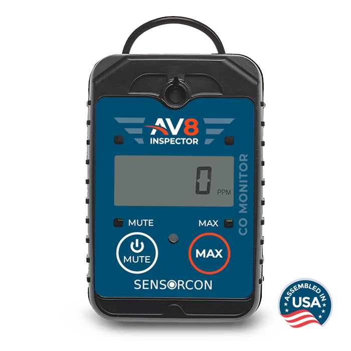 AV8 Inspector AV8-CO-01 Carbon Monoxide Monitor for Aviation