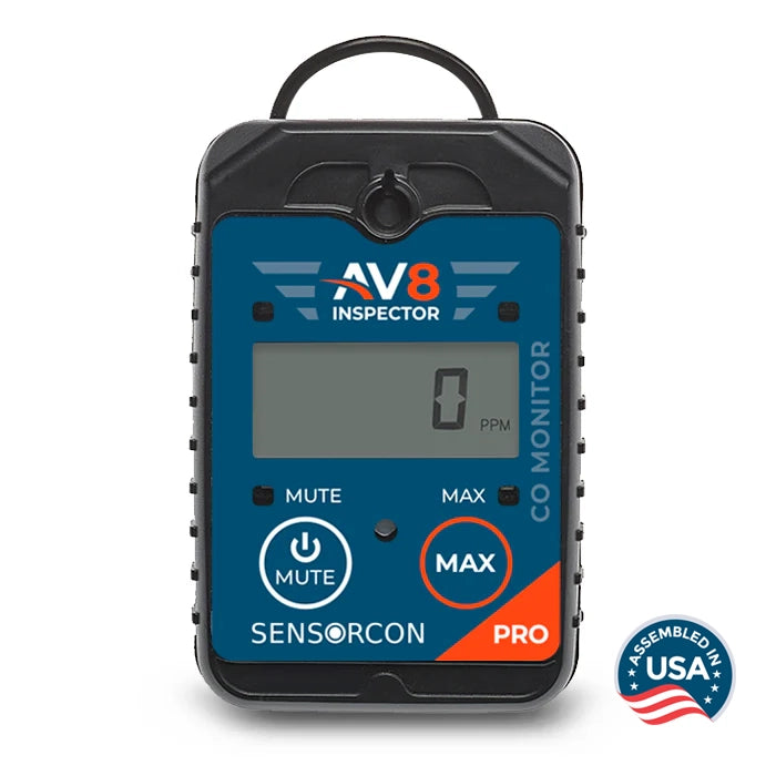 AV8 Inspector Pro AV8-CO-03 Carbon Monoxide Monitor for Aviation